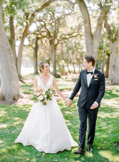 A couple on their wedding day.