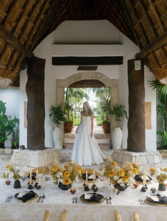 Elegant wedding planned by professional event planners.