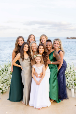 Bridal party at a wedding