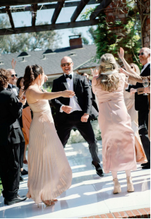 Guests dancing at a wedding in Charlotte