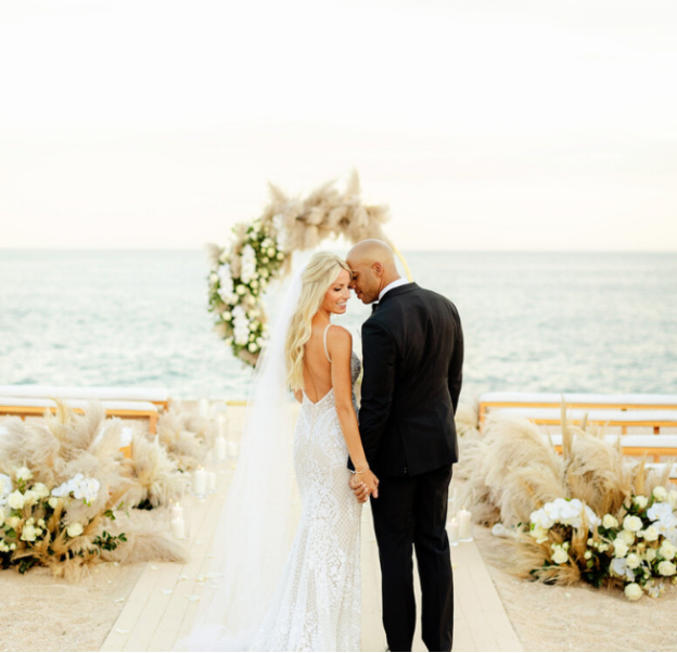 Married couple at their wedding