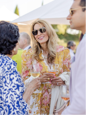 Wedding guests at an event organized by a Denver wedding planning service.