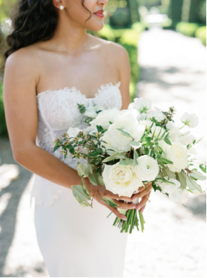 A bride at her wedding
