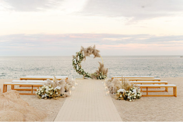 A waterfront wedding in Miami.