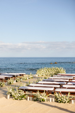 A beautiful beach wedding.
