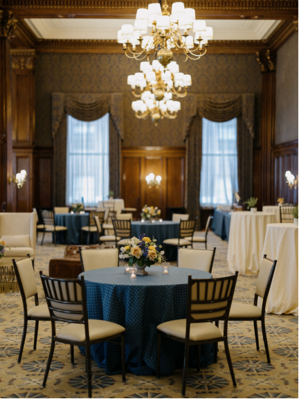 welcome party décor.