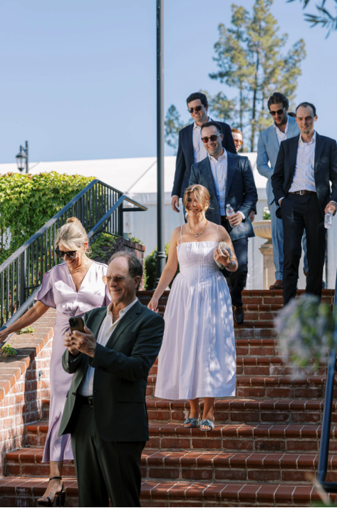 guests at a luxury wedding