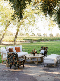 An image of a lounge-style seating arrangement outdoors