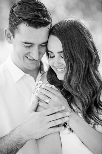 a couple at their engagement shoot