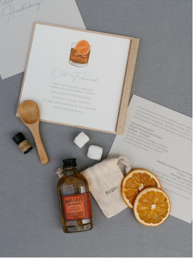 items in a wedding gift package